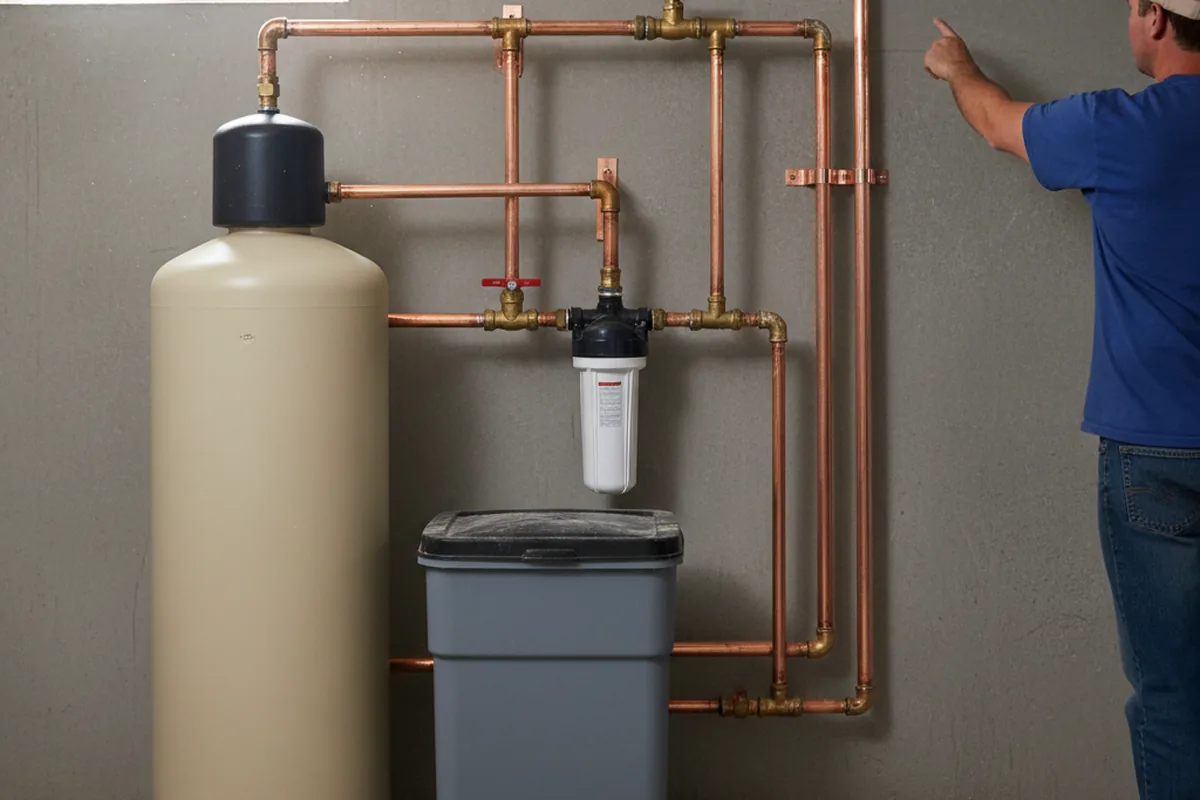 Whole-house water treatment system installed in Universal City